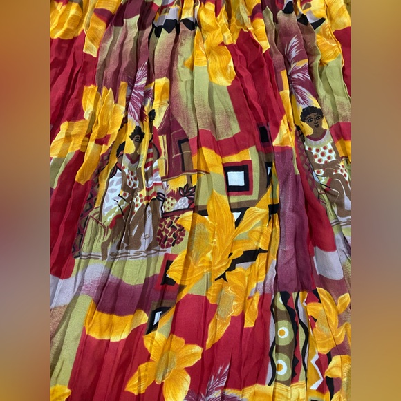 Vintage Acko International: Flowy, crinkled skirt - Picture 4 of 8